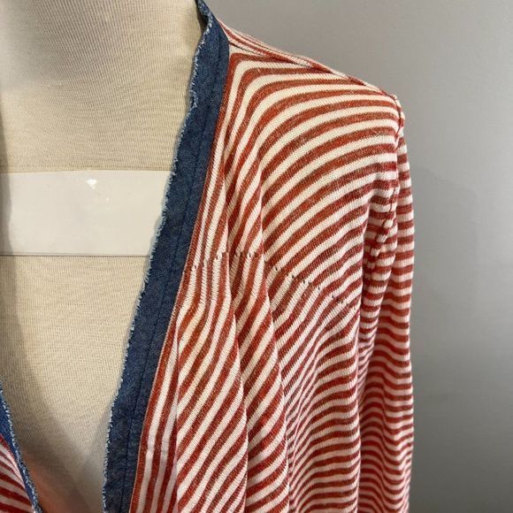 DIESEL‎ Cream Red Striped Cardigan (S) - Picture 3 of 9